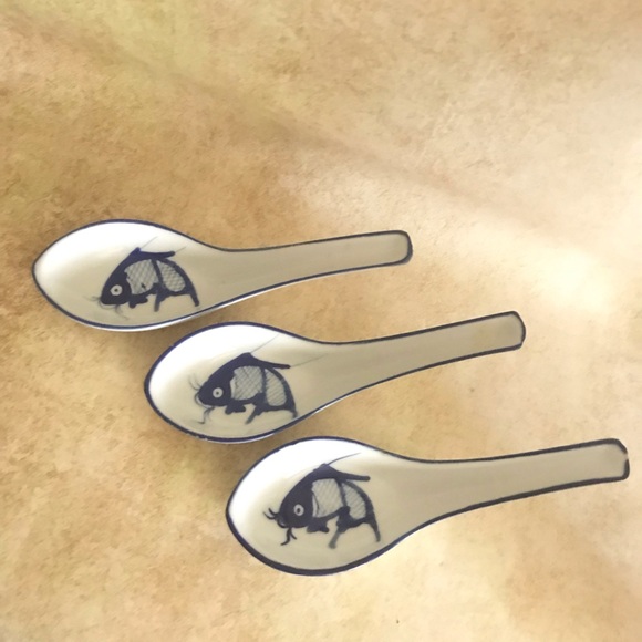 Set of Chinese Soup Spoons - Picture 2 of 6